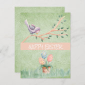 Joyeux Oiseau De Pâques Sur Une Carte Postale De B (Devant / Derrière)