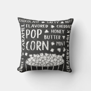Joyeux Oreiller à la fête du pop-corn Retro