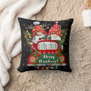 Joyeux Oreiller Joyeux Noël Gnome Lance