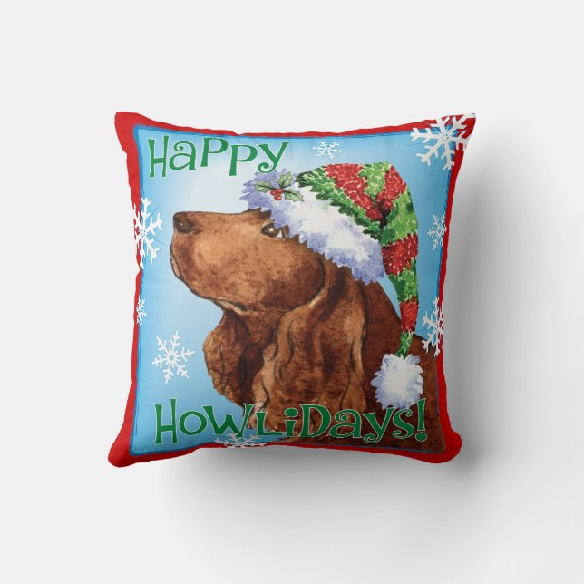 Joyeux Oreillers Champ Spaniel Jeu Oreiller (Verso)