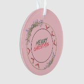 Joyeux ornement acrylique de Noël (devant)