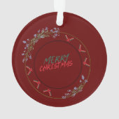 Joyeux ornement acrylique de Noël (dos)