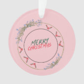 Joyeux ornement acrylique de Noël (devant)