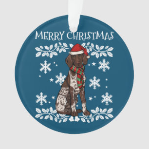 Joyeux ornement de Noël Allemand Pointe aux cheveu