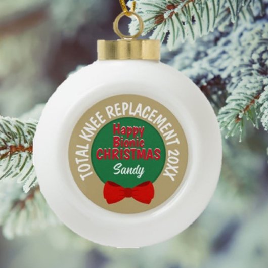 Joyeux ornement de Noël bionique (remplacement du 