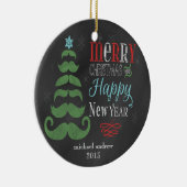 Joyeux ornement de Noël de tableau de moustache (Droite)