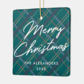 Joyeux ornement de Noël en hiver - Vert (Gauche)