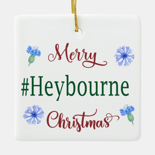 Joyeux ornement de Noël Heybourne (Devant)