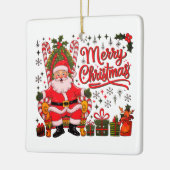 Joyeux ornement en céramique de Noël (Gauche)