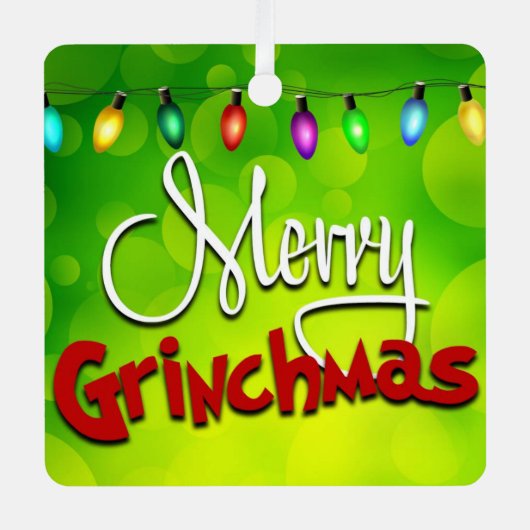joyeux ornement en métal grinchmas (Recto)