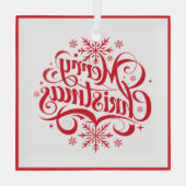 Joyeux ornement en verre de Noël (Verso)