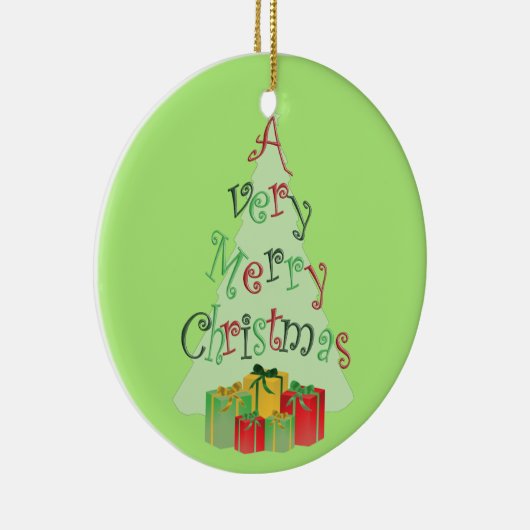 Joyeux ornements d'arbre de Noël (Droite)