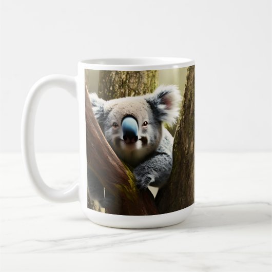 Joyeux Ours Koala Australien Dans L'Arbre, Mug De (Gauche)