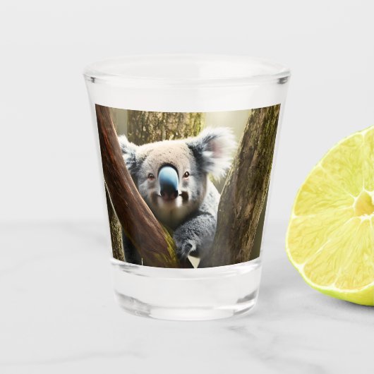 Joyeux Ours Koala Australien Dans L'Arbre, Verre T (Devant)