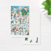 Joyeux ours polaire de Noël de dessin animé mignon (Bureau)