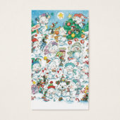 Joyeux ours polaire de Noël de dessin animé mignon (Devant)