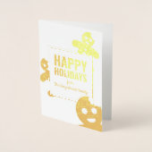 Joyeux pain d'épices Hommes Pile carte de Noël (Devant)