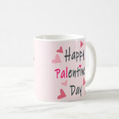 Joyeux Palentine's Day Valentine's Day Coffee Mug (Devant droit)
