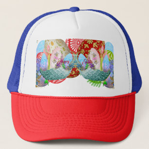 Joyeux Panier d'oeufs de Pâques Hiker casquette mi