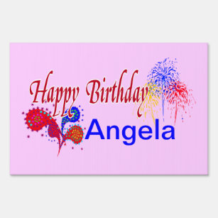 Cadeaux Joyeux Anniversaire Angela Zazzle Be