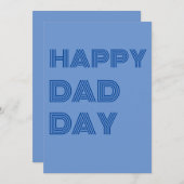 Joyeux Papa Day - Carte de voeux Fête des pères, s (Devant / Derrière)