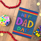 Joyeux Papa Day mignonne Enfant Fun Carte d'Inspir