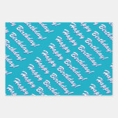 Joyeux papier d'enveloppement d'anniversaire (Devant 3)