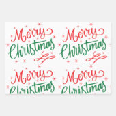 Joyeux papier d'enveloppement de Noël (Devant 3)