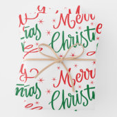 Joyeux papier d'enveloppement de Noël (En situation)