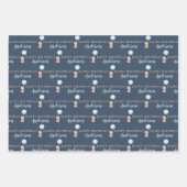 Joyeux papier d'enveloppement d'ours pour le 2e an (Devant)