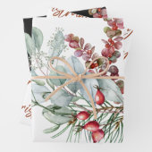 Joyeux papier enveloppant Noël (En situation)