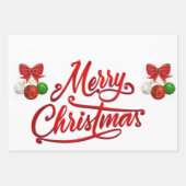 Joyeux papier enveloppant Noël (Devant 2)