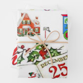 Joyeux papier enveloppant Noël (En situation)