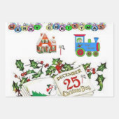 Joyeux papier enveloppant Noël (Devant)