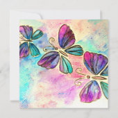 Joyeux Papillons de la carte de la Fête des Mères (Dos)