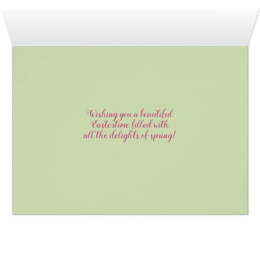 Joyeux Pâques (Intérieur Horizontal (Bas))