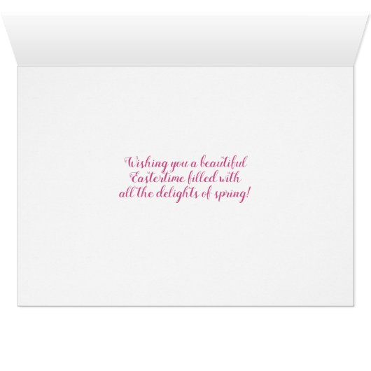 Joyeux Pâques (Intérieur Horizontal (Bas))