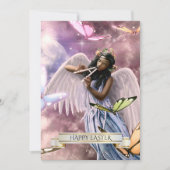 Joyeux Pâques.Angel avec Cartes aux Papillons (Devant)