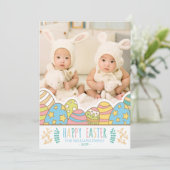 Joyeux Pâques | Carte de vacances OEuf de Pâques (Debout devant)