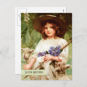 Joyeux Pâques. Carte postale Art