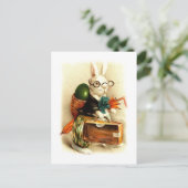 Joyeux Pâques. Cartes postales vintage Bunny Pâque (Debout devant)