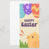 Joyeux Pâques Détenteur d'argent Carte cadeau Oeuf (Devant / Derrière)