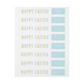 Joyeux Pâques | Étiquette d'adresse de retour Wrap (Feuille)