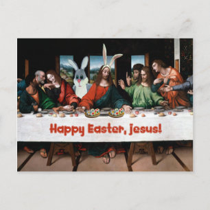 Joyeux Pâques, Jésus ! Funny Carte postale de Pâqu
