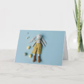 Joyeux Pâques | Lapin de Pâques et carte pliée pho (Dos)