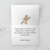 Joyeux Pâques | Lapin de Pâques et carte pliée pho (Intérieur)