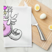 Joyeux Pâques maman serviette de cuisine (Quart Plié)