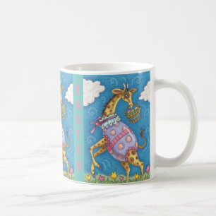 JOYEUX PÂQUES, MUG ENFANTS VACANCES GIRAFE & TULIP