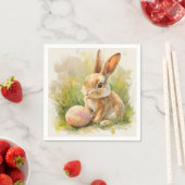 Joyeux Pâques Serviette en papier (En situation)