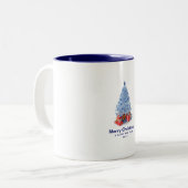 Joyeux parapluie de Noël Arbre et Mug de cadeaux (Devant gauche)